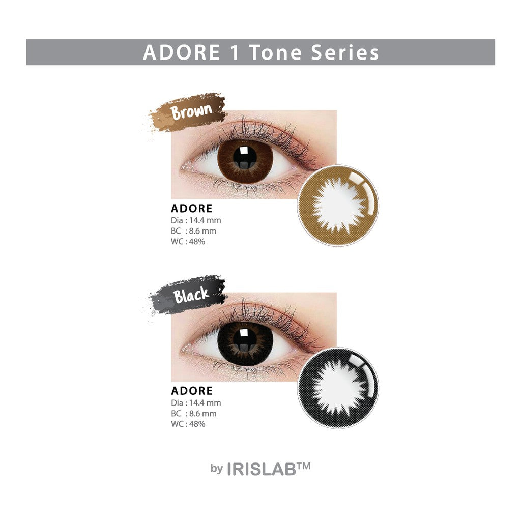 Living Color Adore 1 Tone Softlens - MINUS & NORMAL by Irislab