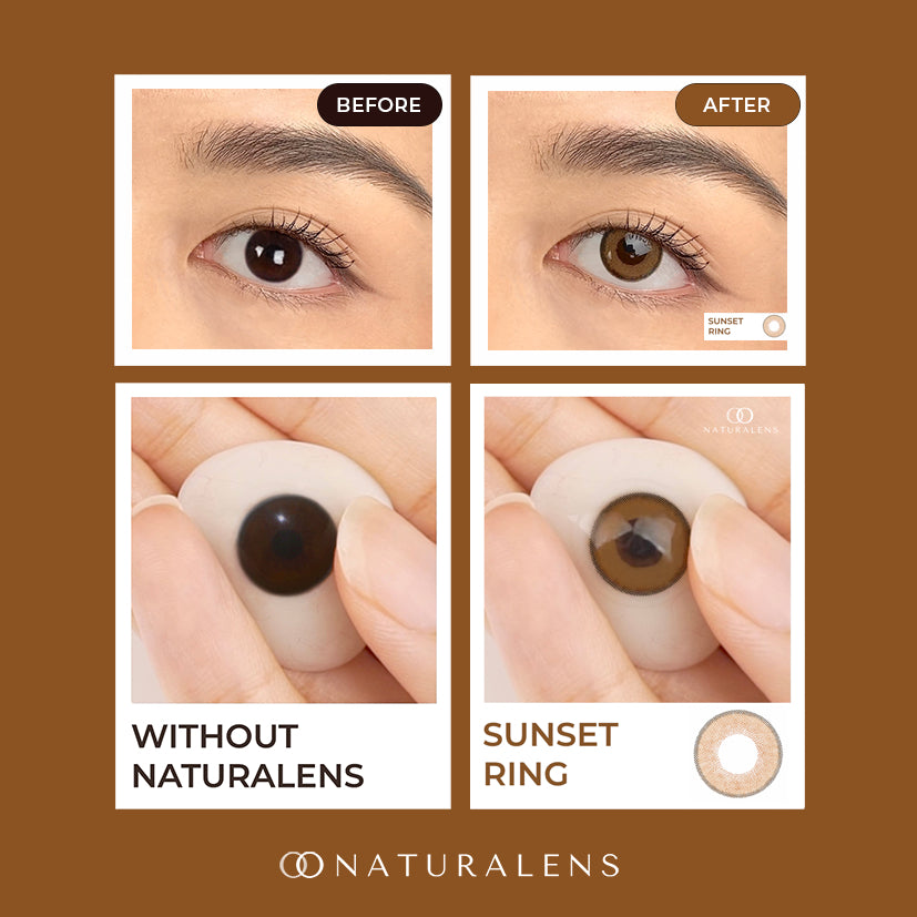 Naturalens Sunset Ring Softlens Biomoist (1PC/SEBELAH) Contact Lens (0 sd -10) / Soft Lens / Lensa Kontak / Soflen / Softlen / Soflens normal minus / Softlense / Lensa mata