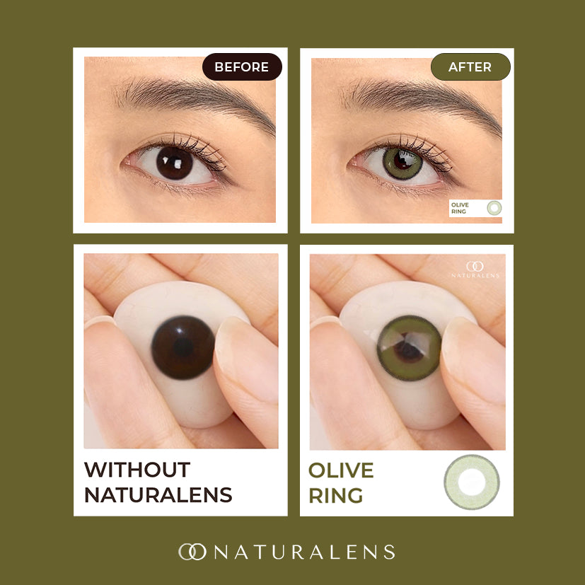 Naturalens Olive Ring Softlens Biomoist (1PC/ SEBELAH) Contact Lens (0 sd -10) / Soft Lens / Lensa Kontak / Soflen / Softlen / Soflens normal minus / Softlense / Lensa mata