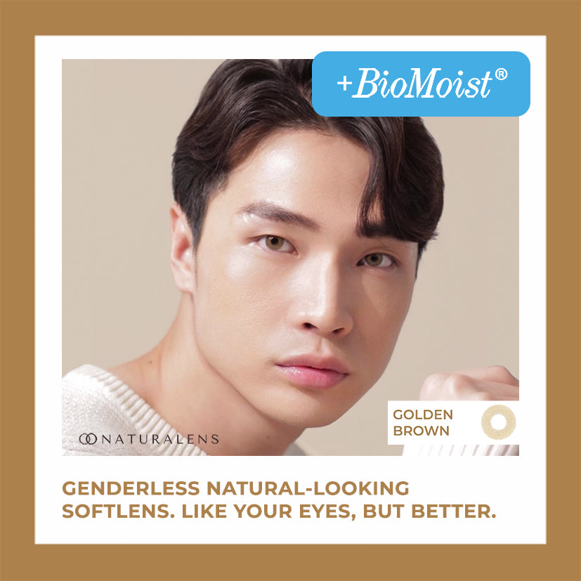 Naturalens Golden Brown Softlens Biomoist (1PC/SEBELAH) Contact Lens (0 sd -10)/ Soft Lens / Lensa Kontak / Soflen / Softlen / Soflens normal minus / Softlense / Lensa mata