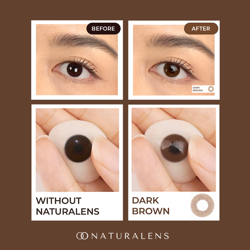Naturalens Dark Brown Monthly Softlens Biomoist (1PC/SEBELAH) Contact Lens Soft Lens Soflen Softlen Lensa Kontak (0 sd -10) softlense normal minus