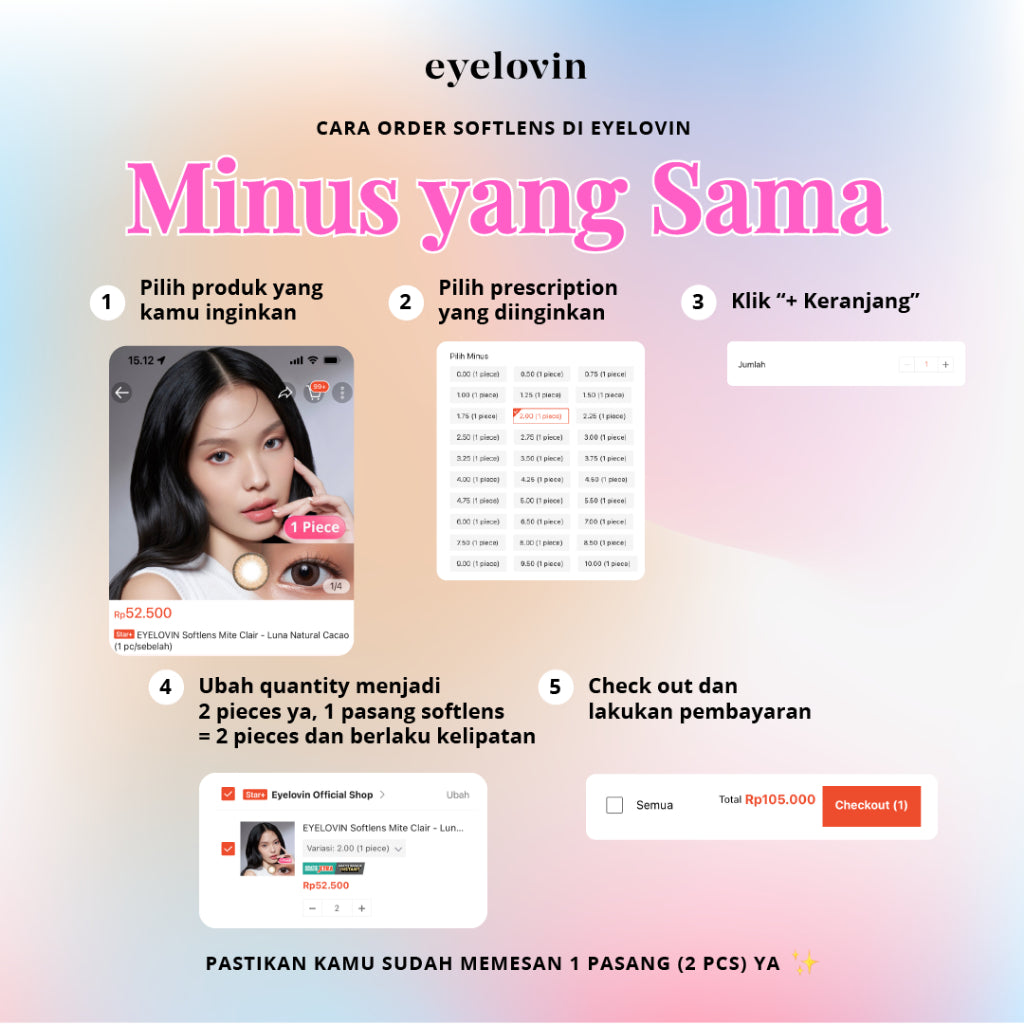 Eyelovin Softlens Mite Clair Pure Moist - Gaia Brown (1 pc/sebelah)