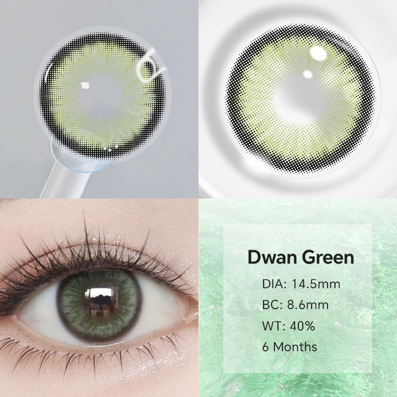MysticEyes Dawn Series Colored Contact Lenses - 14.5mm Diameter, Includes Free Lens Case