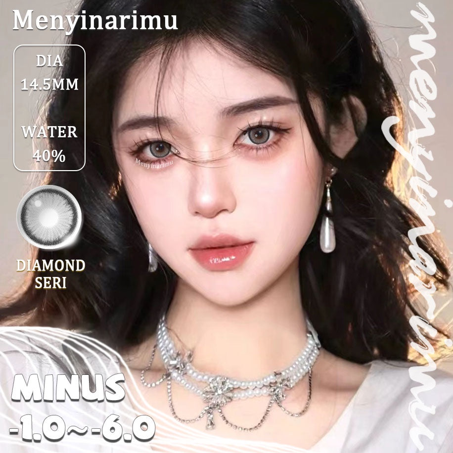 Eyeshare Diamond Softlens Minus (-1~-6) 14.5mm Gray Softlen