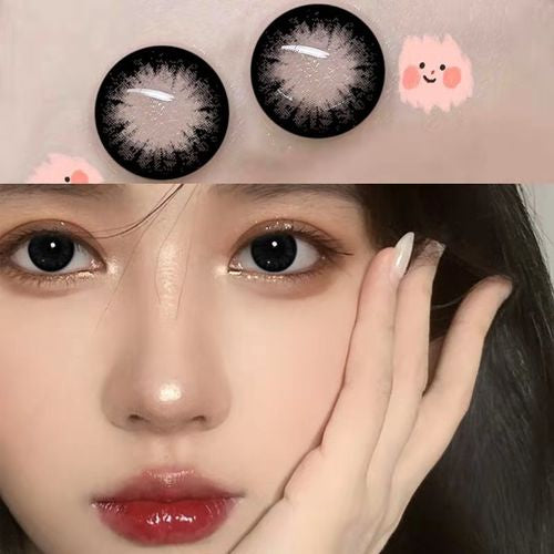 Eyeshare Black Softlens 14.5mm Big Eyes Natural Korea New Softlens Lensa Warna Soflen