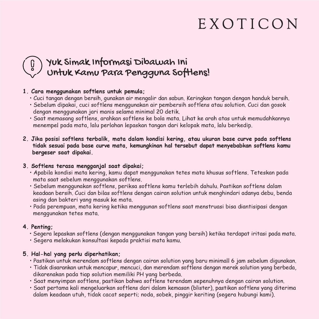Exoticon Softlens Jamilla All Series (Plano Only)