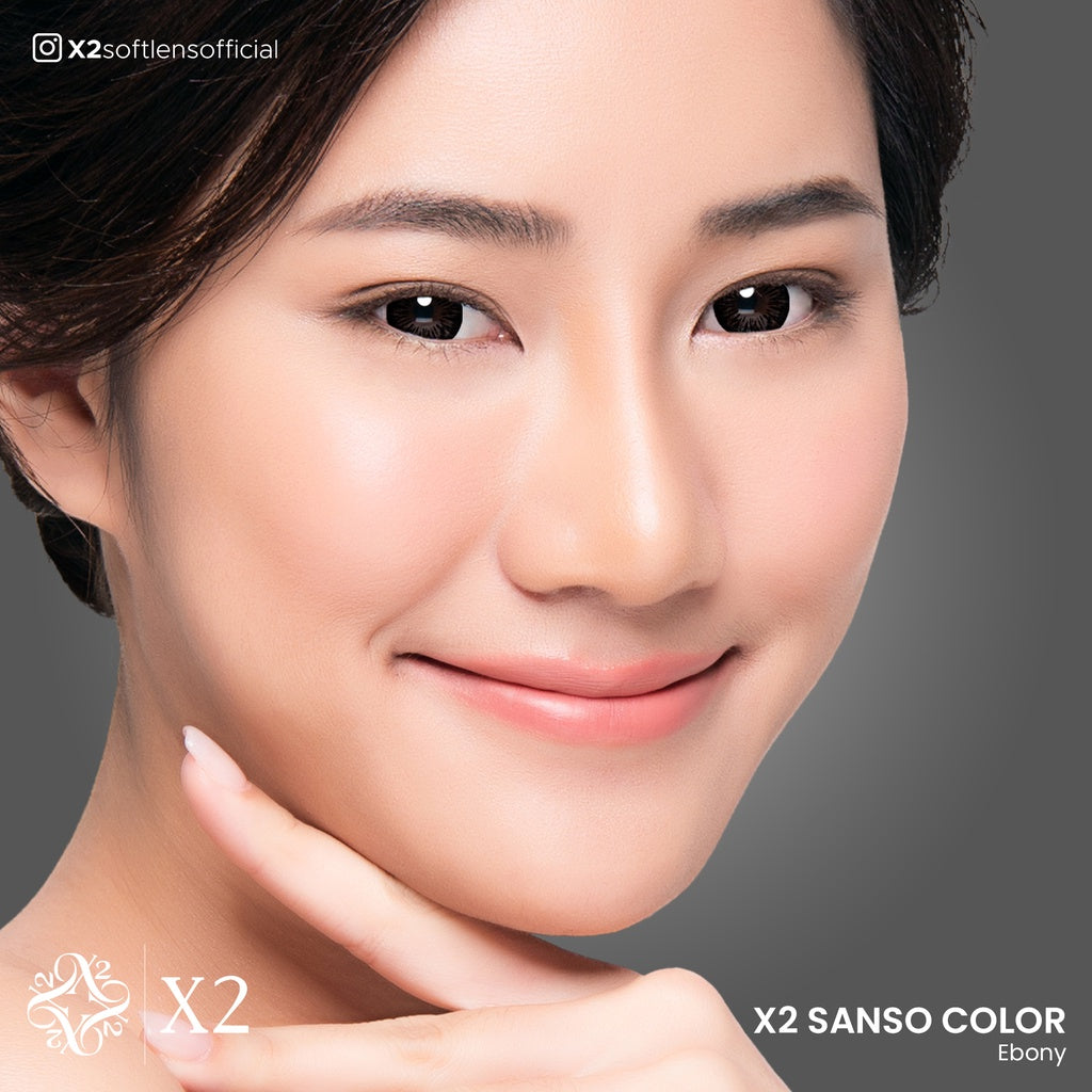 X2 Sanso Black Softlens - Ebony