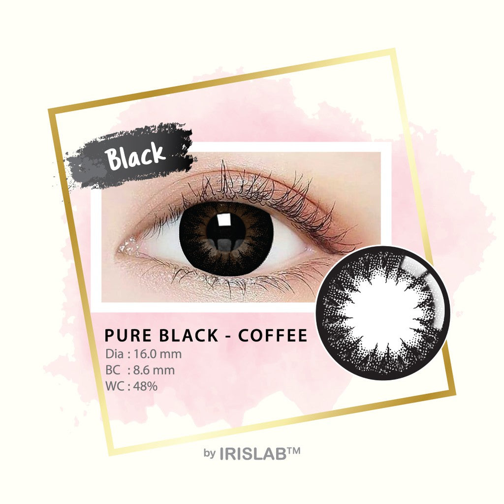 Living Color Pure Black Softlens - MINUS & NORMAL by Irislab