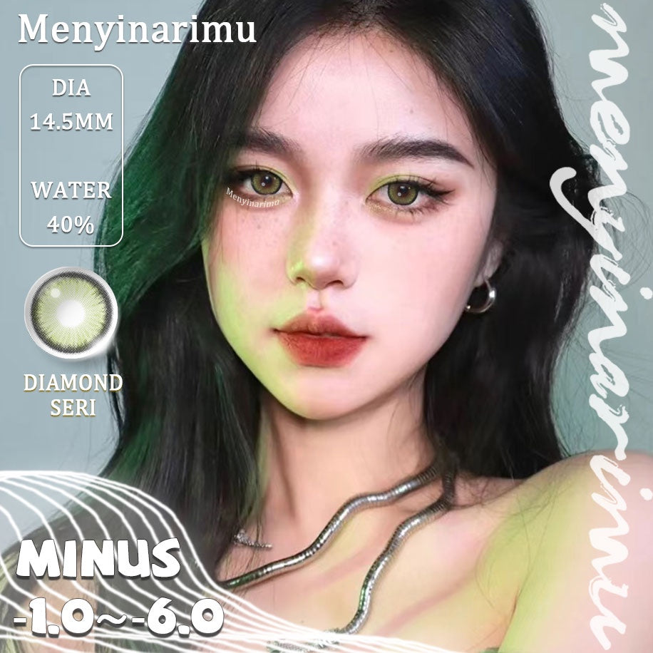 Eyeshare Diamond Softlens Minus (-1~-6) 14.5mm Gray Softlen