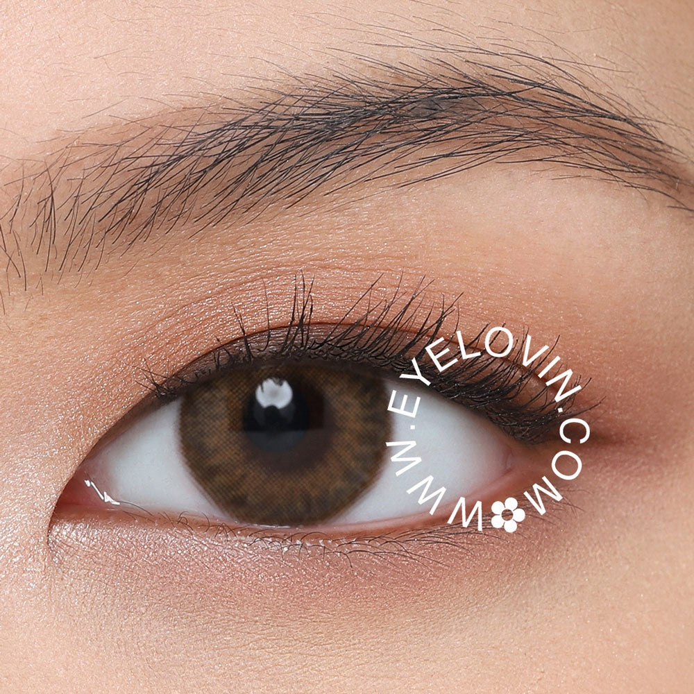 EYELOVIN Softlens OHAN - Guri Brown - Softlens Brown Premium MPC untuk Mata Sensitif Semi Natural - Cocok untuk Wedding dan Bold Look - Bisa Normal dan Minus up to -10.00 (1 pc/sebelah)