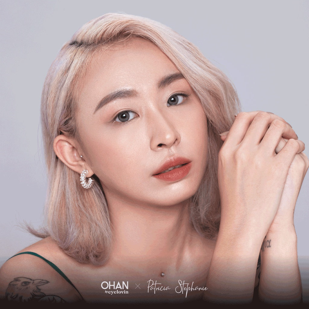 EYELOVIN Softlens OHAN - Guri Grey - Softlens Grey Premium MPC untuk Mata Sensitif Semi Natural - Cocok untuk Wedding dan Bold Look - Bisa Normal dan Minus up to -10.00 (1 pc/sebelah)