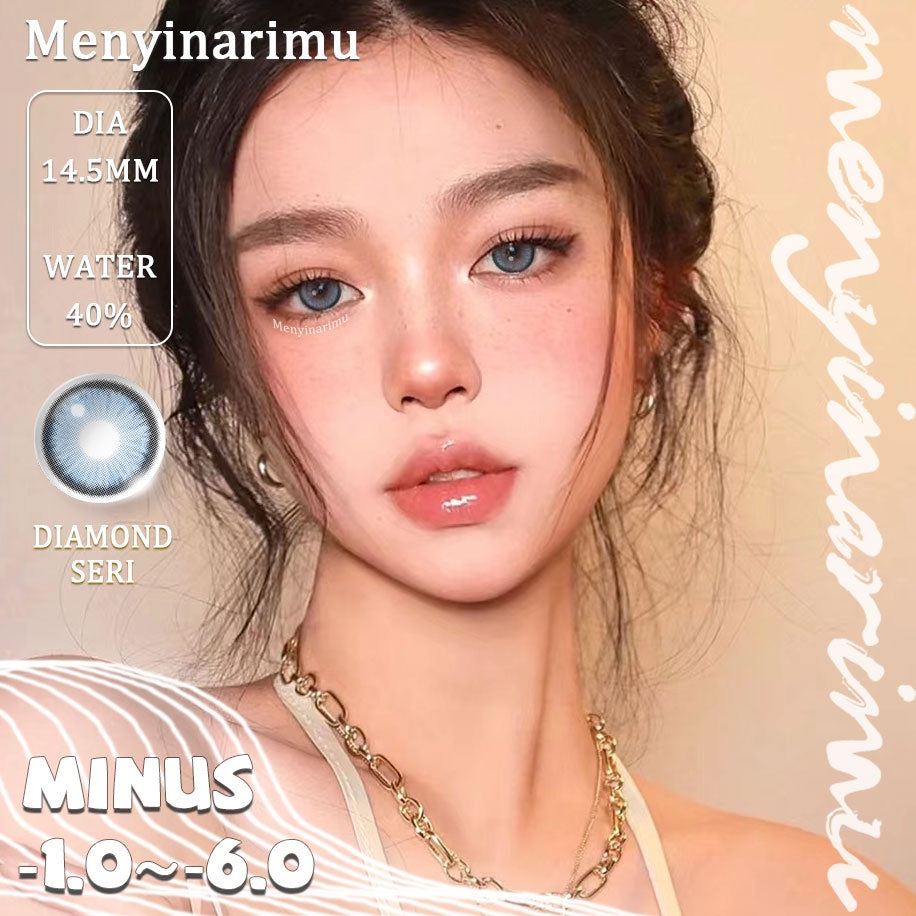 Eyeshare Diamond Softlens Minus (-1~-6) 14.5mm Gray Softlen