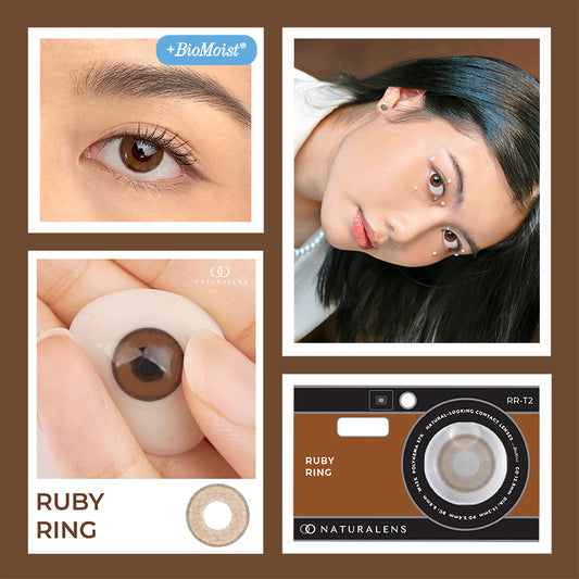 Naturalens Ruby Ring Softlens Biomoist (1PC/SEBELAH) Contact Lens (0 sd -10) / Soft Lens / Lensa Kontak / Soflen / Softlen / Soflens normal minus / Softlense / Lensa mata