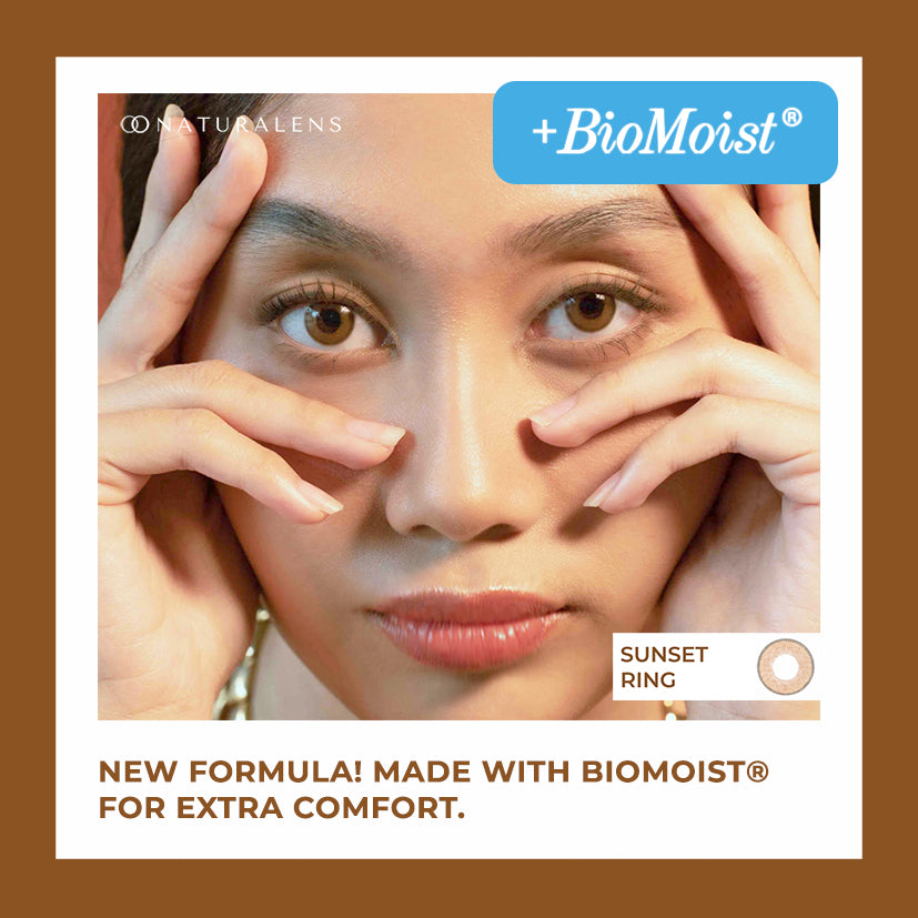 Naturalens Sunset Ring Softlens Biomoist (1PC/SEBELAH) Contact Lens (0 sd -10) / Soft Lens / Lensa Kontak / Soflen / Softlen / Soflens normal minus / Softlense / Lensa mata