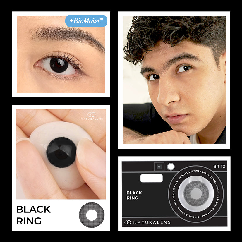 Naturalens Black Ring Softlens Biomoist (1PC/SEBELAH) Contact Lens (0 sd -10) / Soft Lens / Lensa Kontak / Soflen / Softlen / Soflens normal minus / Softlense / Lensa mata