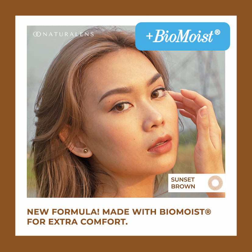 Naturalens Sunset Brown Softlens Biomoist (1PC/SEBELAH) Contact Lens (0 sd -10) / Soft Lens / Lensa Kontak / Soflen / Softlen / Soflens normal minus / Softlense / Lensa mata