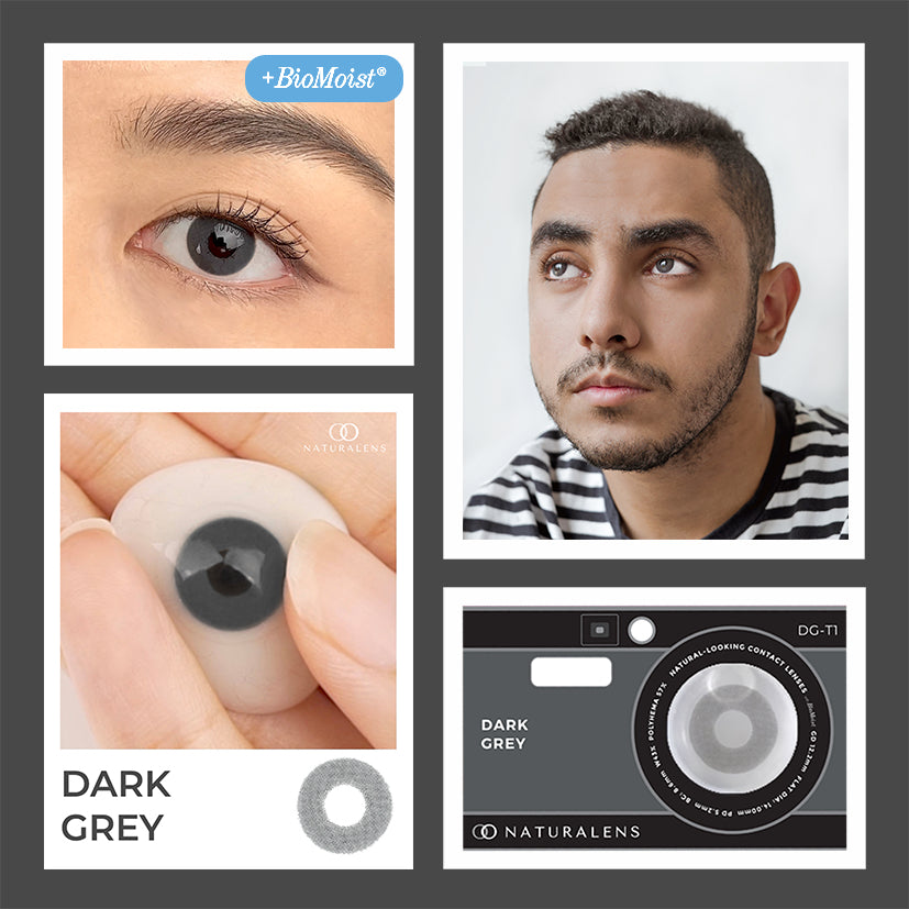 Naturalens Dark Grey Softlens Biomoist (1PC/SEBELAH) Contact Lens (0 sd -10) / Soft Lens / Lensa Kontak / Soflen / Softlen / Soflens normal minus / Softlense / Lensa mata