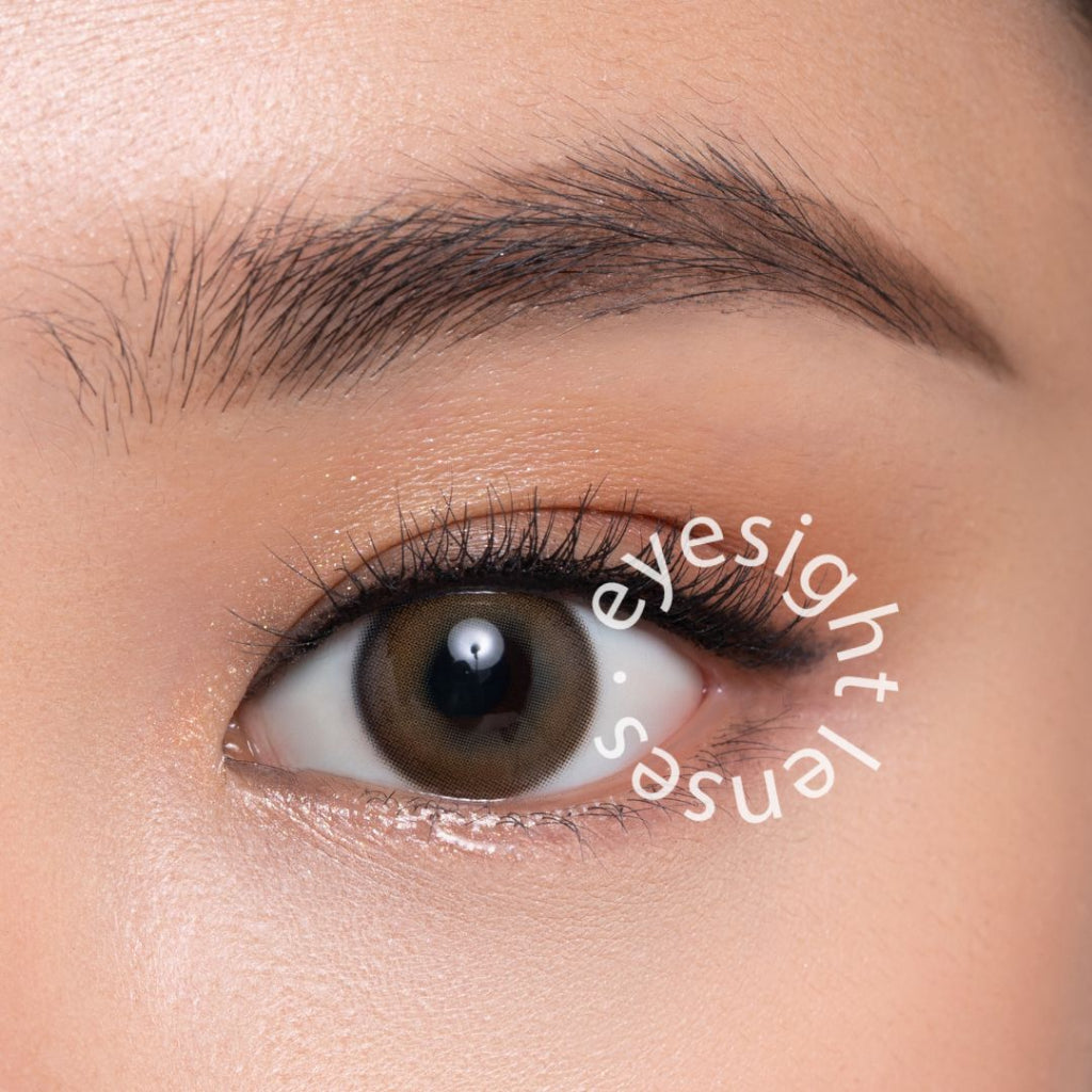 [BEST SELLER] EYESIGHT LENSES Eyesm Ocher Brown - Korean Natural Pattern Contact Lenses, 14.2mm (1 Pair) - Available with/without Prescription