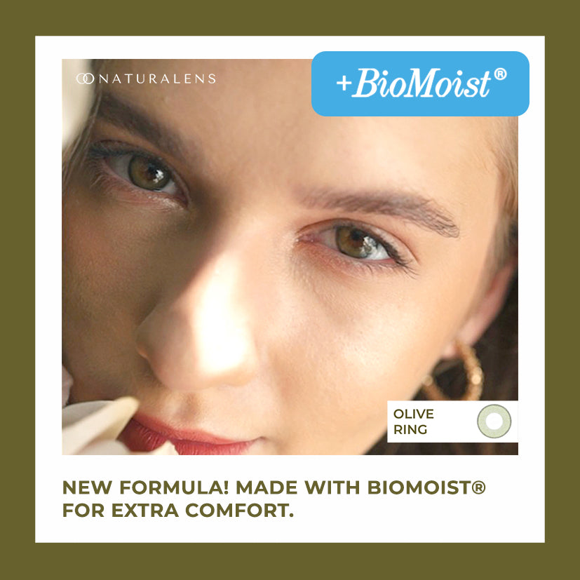 Naturalens Olive Ring Softlens Biomoist (1PC/ SEBELAH) Contact Lens (0 sd -10) / Soft Lens / Lensa Kontak / Soflen / Softlen / Soflens normal minus / Softlense / Lensa mata