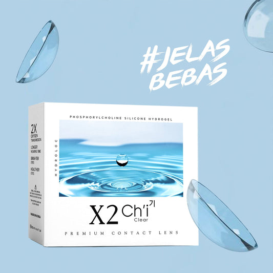 X2 Ch'i Softlens Clear ( Bening ) - Softlens X2 Ch'i Pure (Black) - Soflens X2 Ch'i Bliss (Blue)