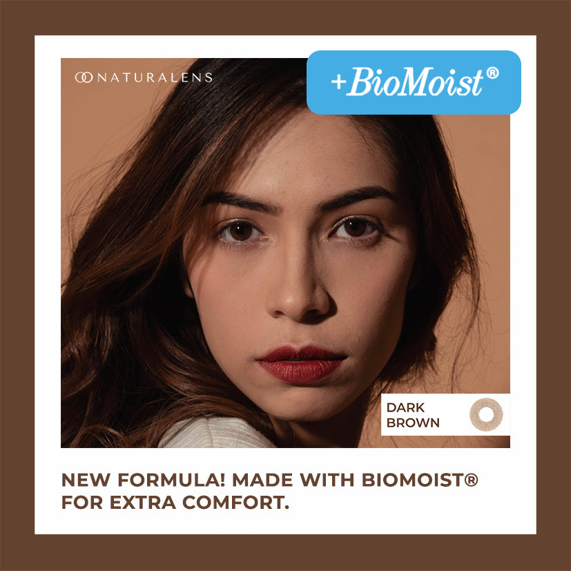 Naturalens Dark Brown Softlens BioMoist (1PC/SEBELAH) Contact Lens (0 sd -10) / Soft Lens / Lensa Kontak / Soflen / Softlen / Soflens normal minus / Softlense / Lensa mata