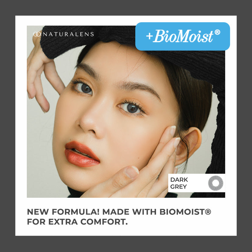Naturalens Dark Grey Softlens Biomoist (1PC/SEBELAH) Contact Lens (0 sd -10) / Soft Lens / Lensa Kontak / Soflen / Softlen / Soflens normal minus / Softlense / Lensa mata