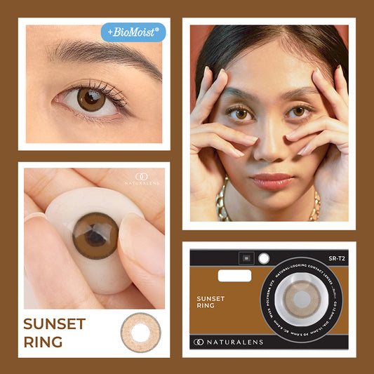 Naturalens Sunset Ring Softlens Biomoist (1PC/SEBELAH) Contact Lens (0 sd -10) / Soft Lens / Lensa Kontak / Soflen / Softlen / Soflens normal minus / Softlense / Lensa mata