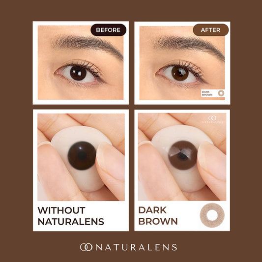 Naturalens Dark Brown Softlens BioMoist (1PC/SEBELAH) Contact Lens (0 sd -10) / Soft Lens / Lensa Kontak / Soflen / Softlen / Soflens normal minus / Softlense / Lensa mata