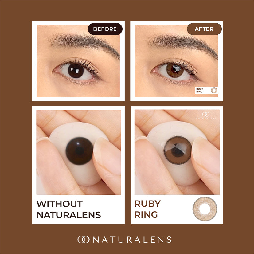 Naturalens Ruby Ring Softlens Biomoist (1PC/SEBELAH) Contact Lens (0 sd -10) / Soft Lens / Lensa Kontak / Soflen / Softlen / Soflens normal minus / Softlense / Lensa mata