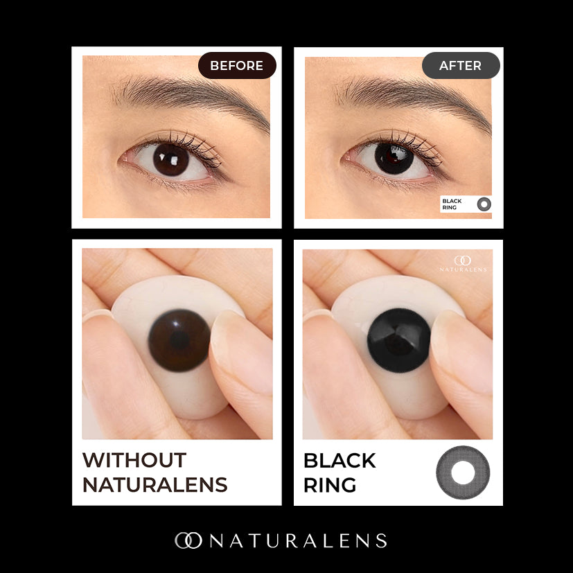 Naturalens Black Ring Softlens Biomoist (1PC/SEBELAH) Contact Lens (0 sd -10) / Soft Lens / Lensa Kontak / Soflen / Softlen / Soflens normal minus / Softlense / Lensa mata