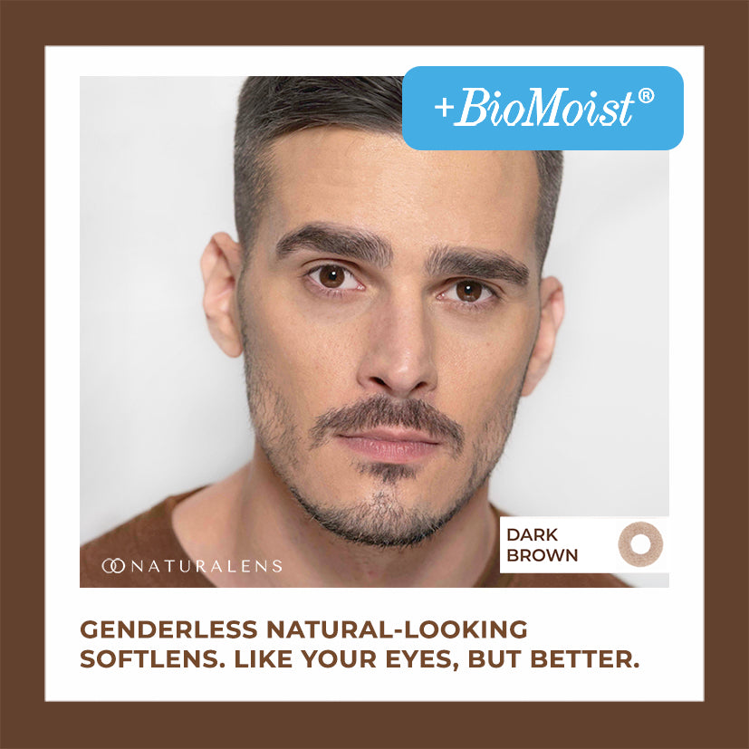 Naturalens Dark Brown Softlens BioMoist (1PC/SEBELAH) Contact Lens (0 sd -10) / Soft Lens / Lensa Kontak / Soflen / Softlen / Soflens normal minus / Softlense / Lensa mata