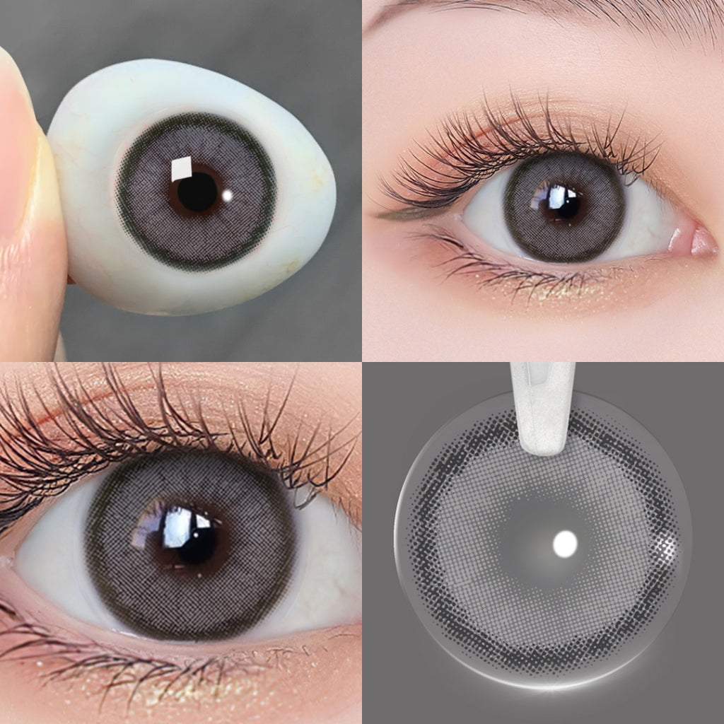Magister softlens Normal 16mm big eyes soflens hitam soflens Brown DIA14.5 Softlen Black Lens Kontak Doll Eyes with Case