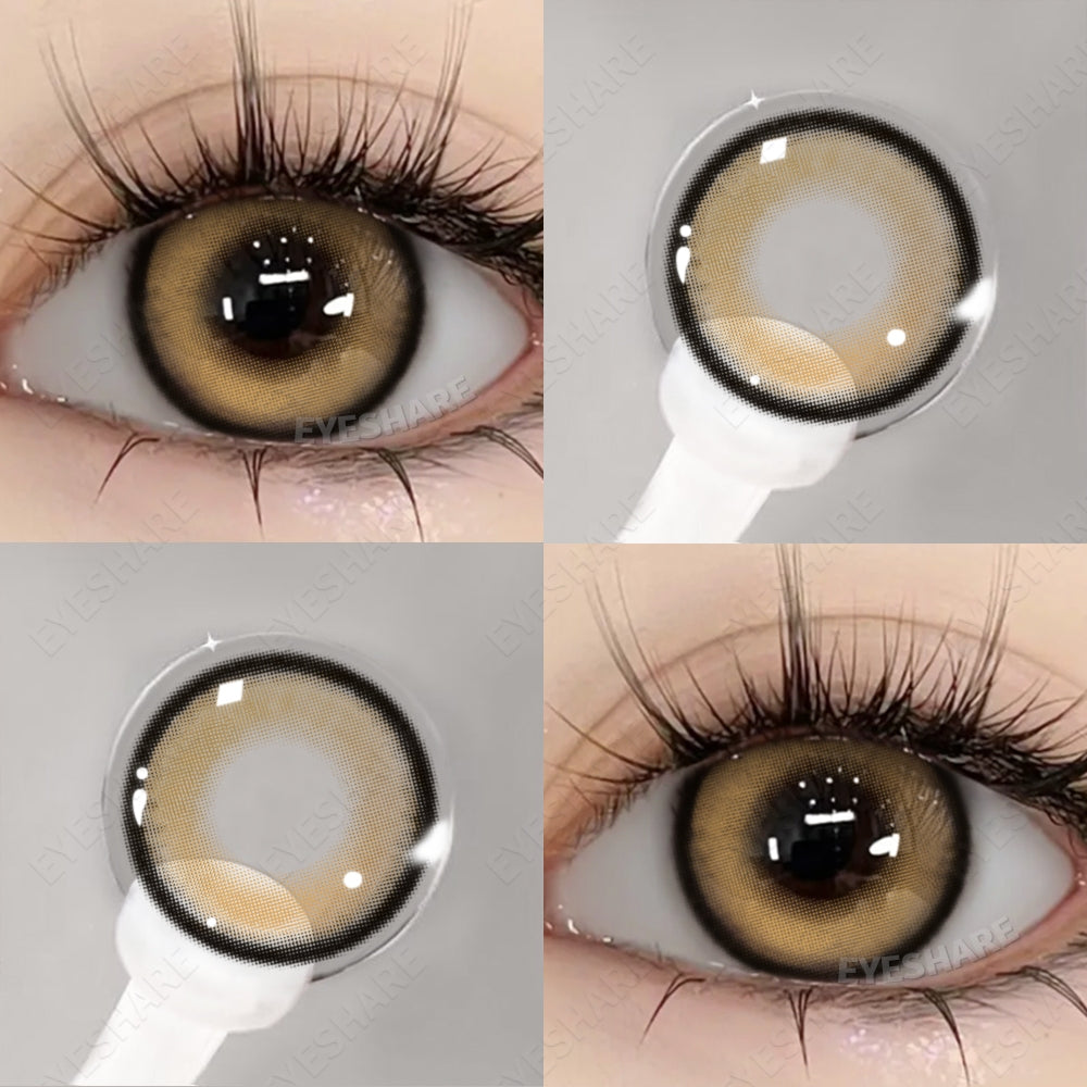 Eyeshare Black Softlens 14.5mm Big Eyes Natural Korea New Softlens Lensa Warna Soflen