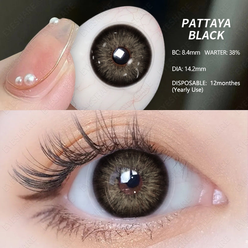 Eyeshare Pattaya Brown Softlens 2pcs 14.2mm Softlen