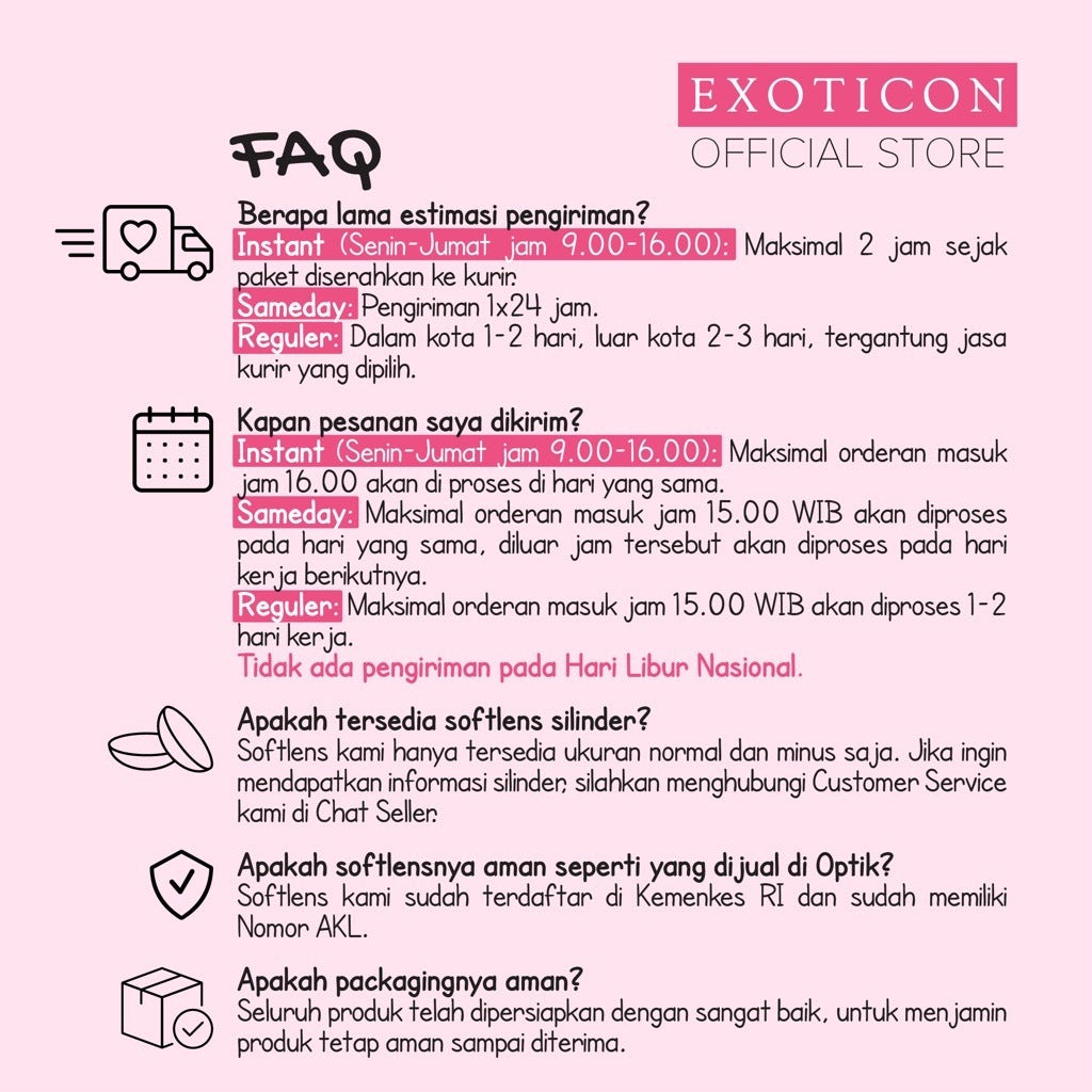 Exoticon Softlens - Colorthin - Daisy | Tulip | Dahlia | Marigold | Cherry Blossom | Soflens Korea