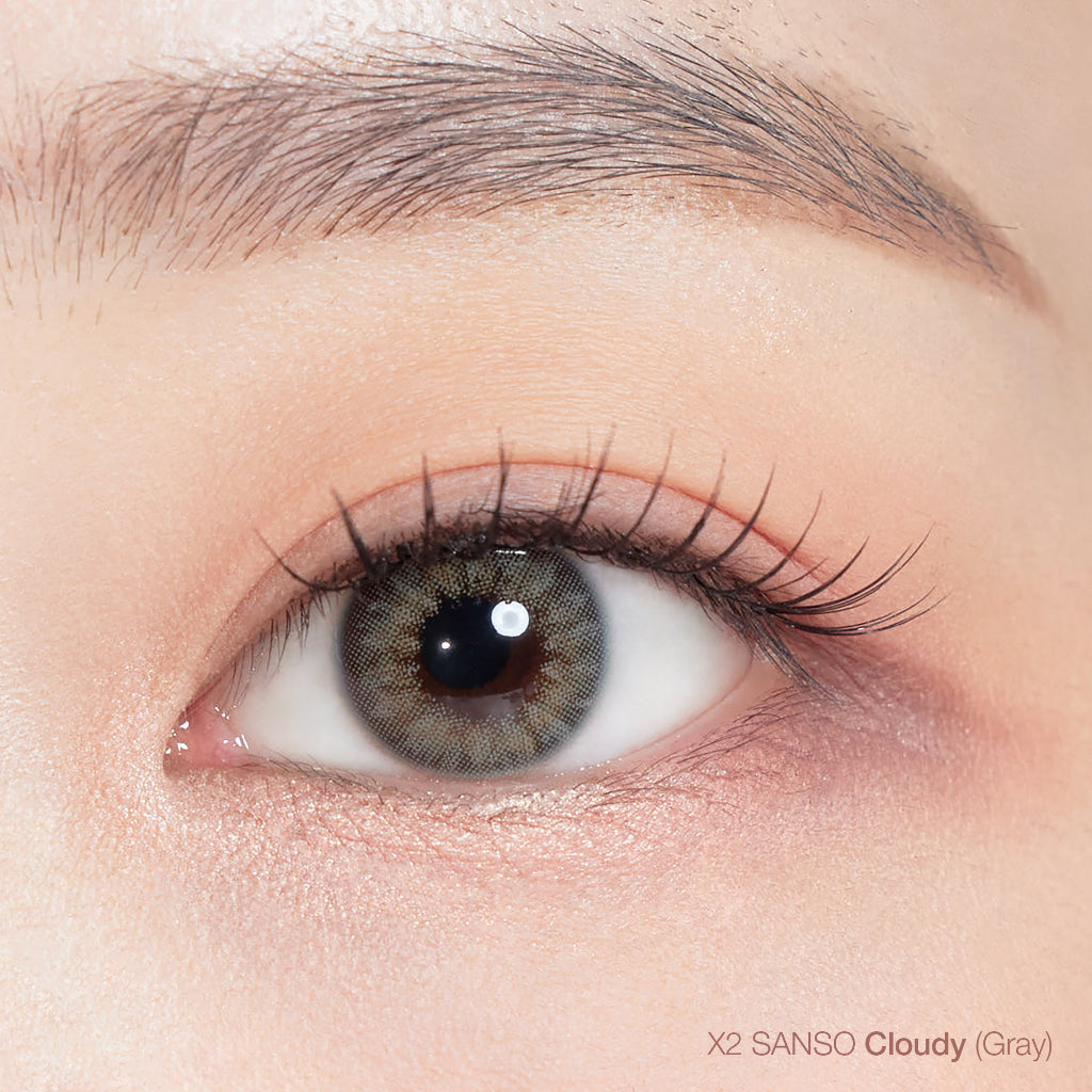 X2 Sanso Softlens - Cloudy Grey - 14.2mm Silicone Hydrogel Contact Lenses
