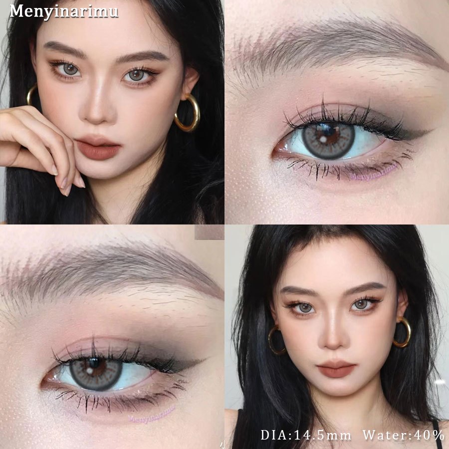 Eyeshare Black Softlens 14.5mm Big Eyes Natural Korea New Softlens Lensa Warna Soflen