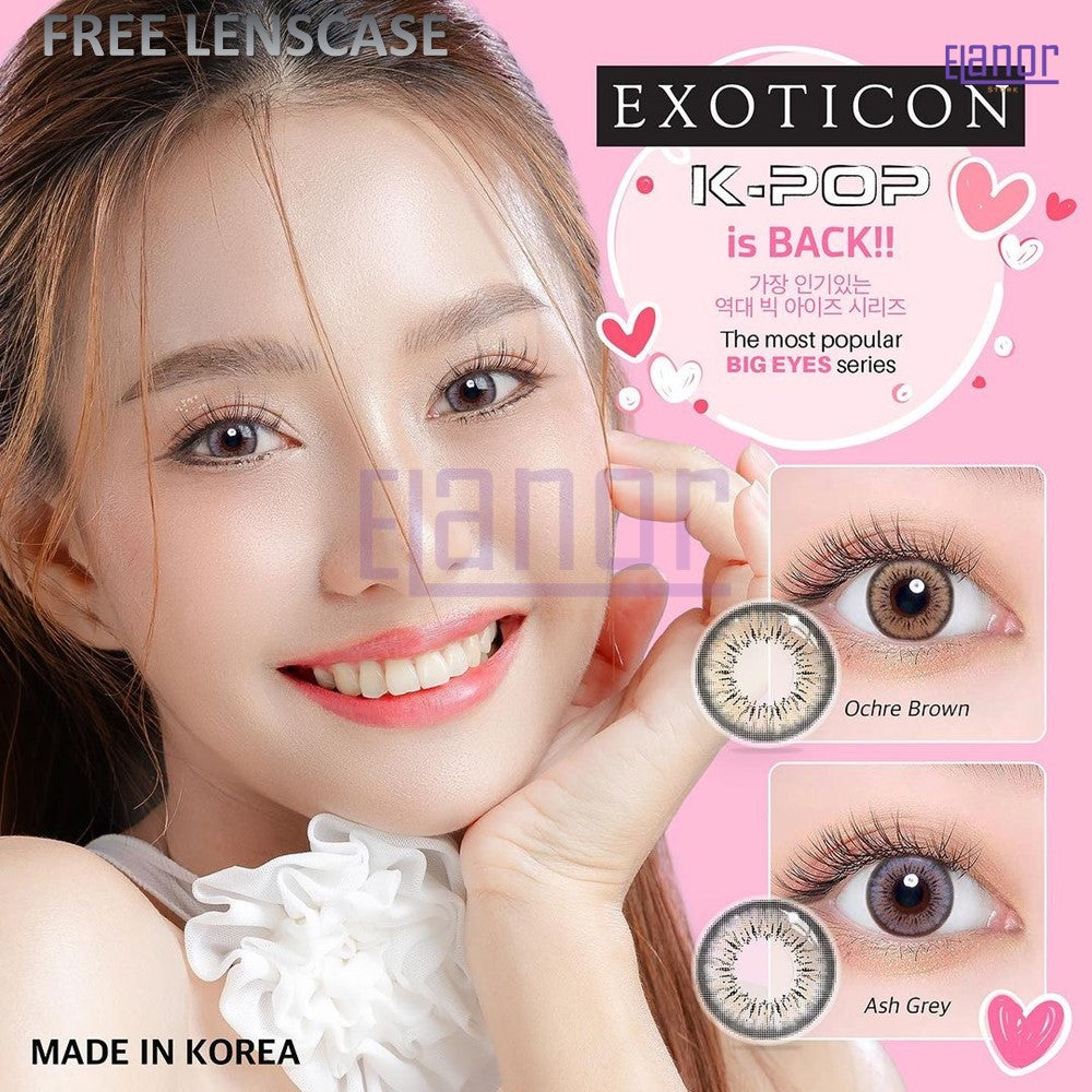 SOFTLENS KPOP (NORMAL DAN MINUS (-0.50 s/d -4.00) BIG EYES 16 MM BY EXOTICON