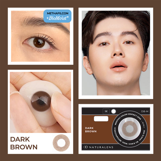 Naturalens Dark Brown Monthly Softlens Biomoist (1PC/SEBELAH) Contact Lens Soft Lens Soflen Softlen Lensa Kontak (0 sd -10) softlense normal minus