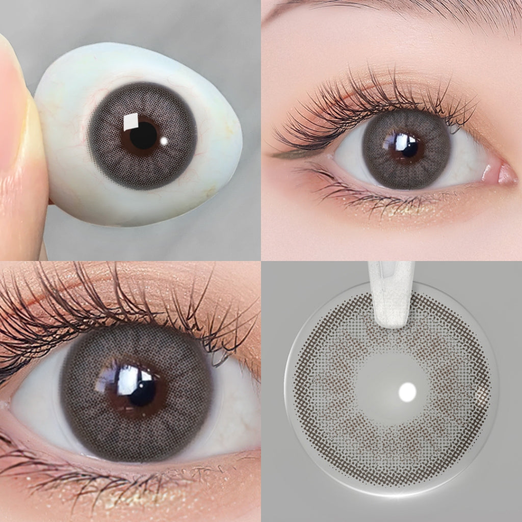 Magister softlens Normal 16mm big eyes soflens hitam soflens Brown DIA14.5 Softlen Black Lens Kontak Doll Eyes with Case