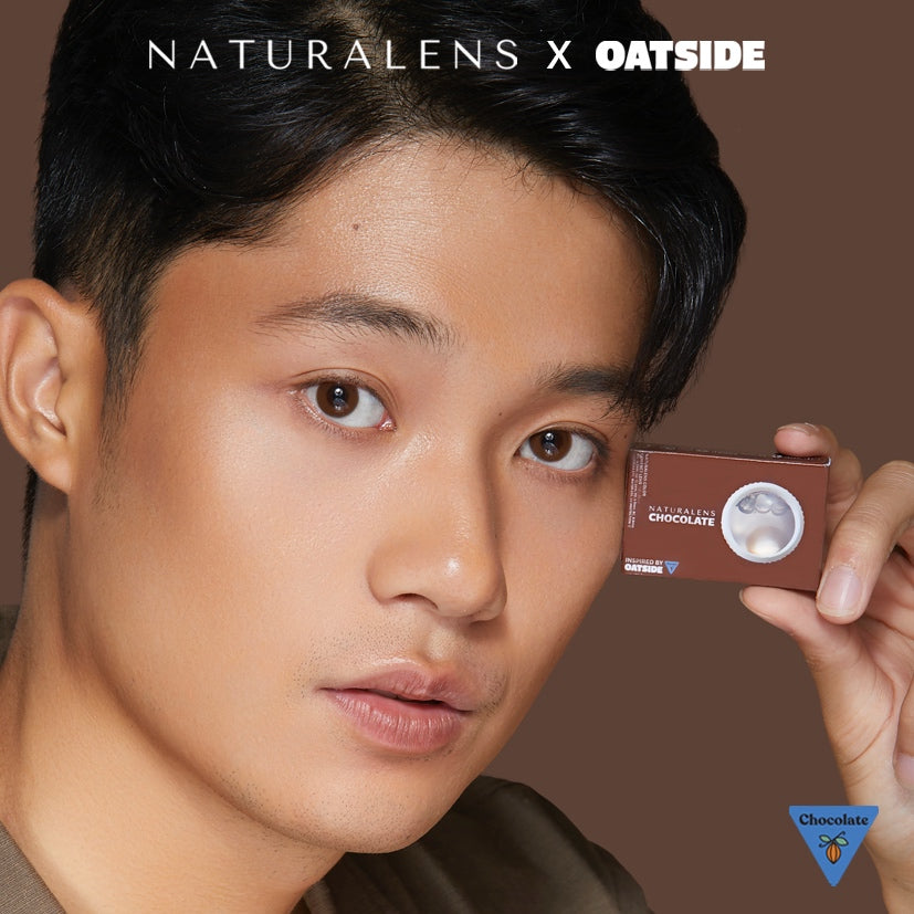 Naturalens x Oatside Chocolate Softlens Biomoist (1PC/SEBELAH) Contact Lens (0 sd -10) / Soft Lens / Lensa Kontak / Soflen / Softlen / Soflens normal minus / Softlense / Lensa mata