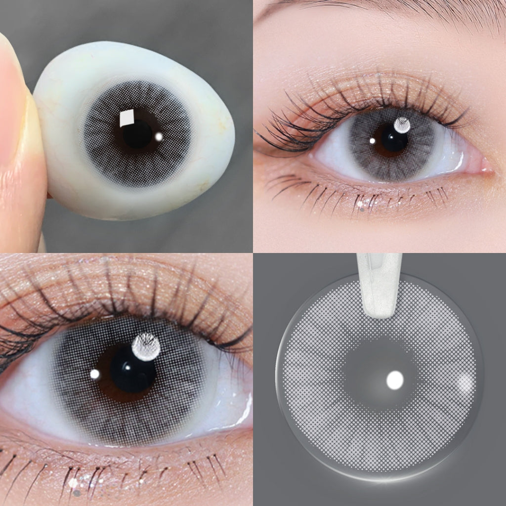Magister softlens Normal 16mm big eyes soflens hitam soflens Brown DIA14.5 Softlen Black Lens Kontak Doll Eyes with Case