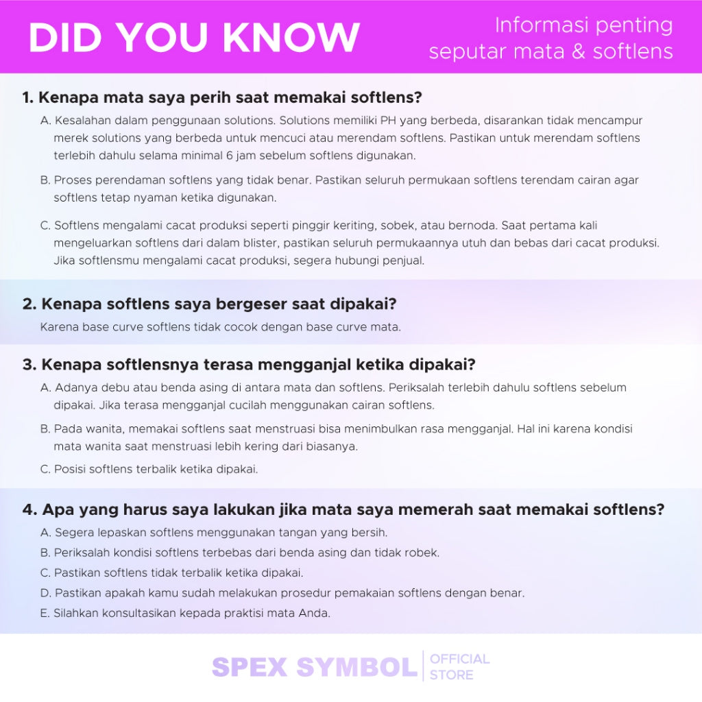 Spex Symbol Softlens EXO CLEAR by Exoticon