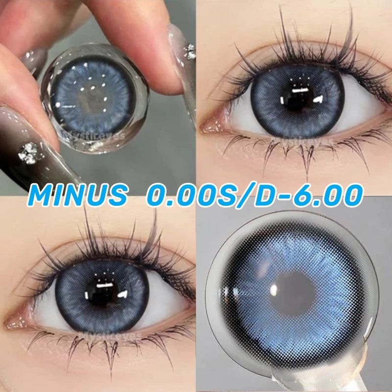 Softlens Minus (0.00s/d - 6.00) Mysticeyes Softlens Dawn Brown/Dawn grey Softlens14.5mm freelenscase