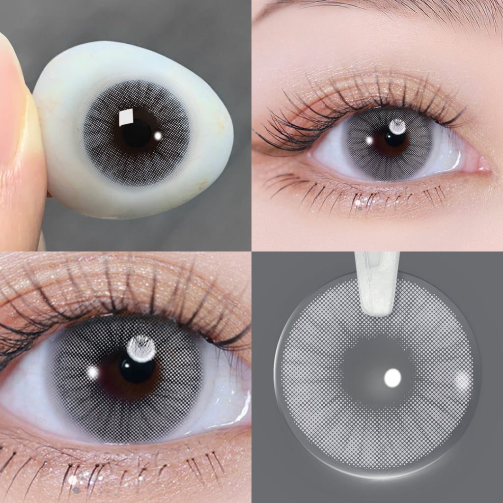 Magister Softlens 14.2 mm Mata Normal softlens grey Lensa Kontak Bergaya Soflens Murah Lensa Warna
