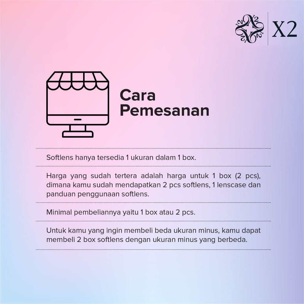 X2 Sanso Softlens - Beige Brown - Soflens Cokelat Diameter 14.2mm | Soflens Higher oxygen
