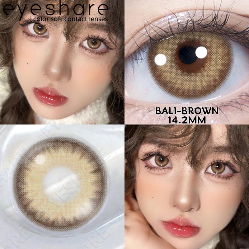 Eyeshare Black Softlens 14.5mm Big Eyes Natural Korea New Softlens Lensa Warna Soflen