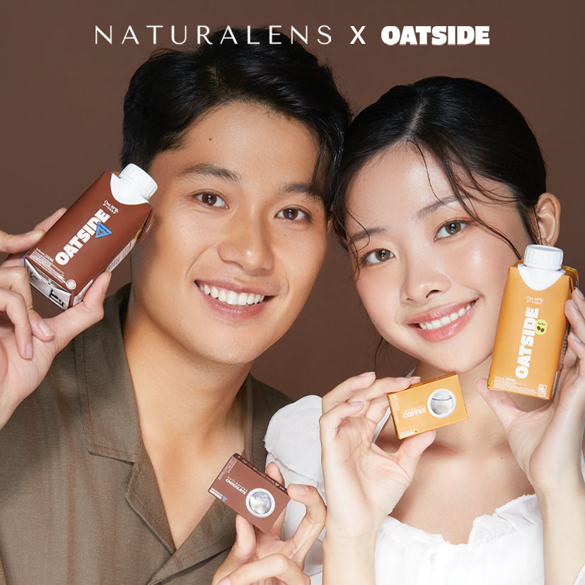 Naturalens x Oatside Chocolate Softlens Biomoist (1PC/SEBELAH) Contact Lens (0 sd -10) / Soft Lens / Lensa Kontak / Soflen / Softlen / Soflens normal minus / Softlense / Lensa mata
