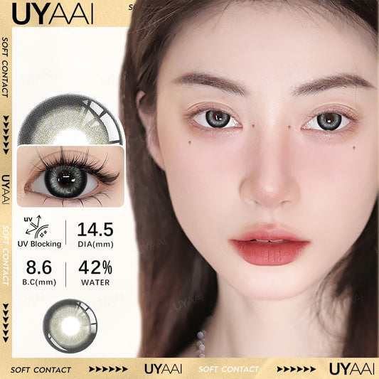 UYAAI softlens 14.5MM Minus  Normal 0.00 s  Mata Korea seri Surich Sepasang LENSA KONTAK  6Bulan