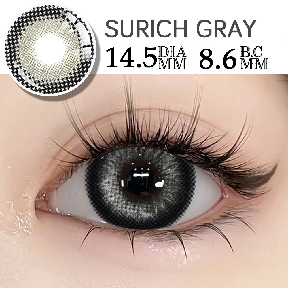 UYAAI softlens 14.5MM Minus  Normal 0.00 s  Mata Korea seri Surich Sepasang LENSA KONTAK  6Bulan